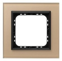 SONATA Ramka pojedyncza szampańskie szkło szronione R-1RGC/81/33