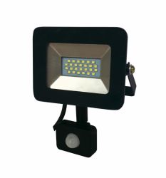 Naświetlacz LED/PIR SMD SLIM 10W biały zimny