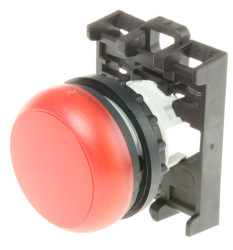 Światło kontrolne – reflektor, seria: RMQ Titan M22, kolor: Czerwony, otwór: 22.5mm, IP69K, Wpuszczany montaż panelowy