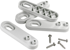 Wall mounting brackets, 4 piece, plastic, straight, plastic, for Mini Mureva, 13935