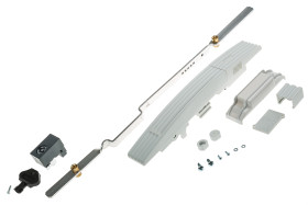 Uchwyt z zamkiem Poliamid Schneider Electric Szary