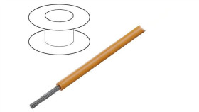 Przewód Hookup Wire Linka Cu 28Awg Ptfe Pomarańczowy 600V 30,5M 5852 Or005