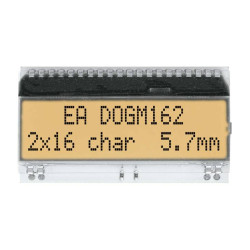 Wyświetlacz LCD Display Elektronik EADOGM162W-A czarny (S x W x G) 55 x 28 x 2.0 mm