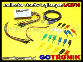 LA2016 - analizator stanów logicznych 16 kanałowy
