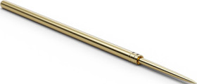 Standard test pin with probe, flexible needle, Ø 1.02 mm, travel  6.4 mm, pitch 1.9 mm, L 33 mm, F07510S064L150
