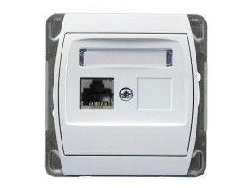 GAZELA Gniazdo komputerowe kat.6 ekranowane KRONE biały GPK-1J/K6E/m/00 OSPEL