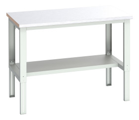Stół warsztatowy szer. 900mm maks. obciążenie: 450kg Podstawowy stoł Blacha stalowa dł. 1500mm wys. 740 → 1140mm