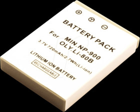 42910 Battery, digital camera, compatible, 720 mAh