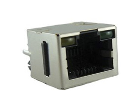 Złącze RJ45 Żeński Złącze RJ45 Przewlekany Amphenol Communications Solutions Pionowy 8-żyłowe