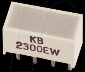 KB-2400YW Area LED, 18 mcd, 5x10 mm, yellow