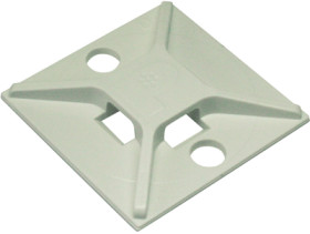 Mounting base, ABS, white, (L x W x H) 25.4 x 25.4 x 4.2 mm, ABM2S-S6-D