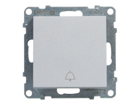 SUNO Wyłącznik zwierny przycisk "dzownek" zaciski automatyczne aluminium 721313 LEGRAND