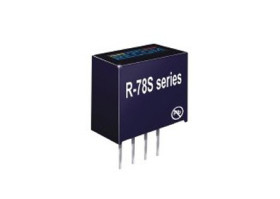 Regulator przełączający, Uwy 3.3V dc Otwór przelotowy, Iwy 100 mA, Recom, R-78S 1