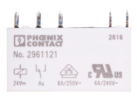 Przekaźnik interfejsowy 1P 6A 24V DC REL-MR- 24DC/21AU AgSnO 2961121