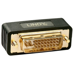LINDY 41099 DVI Adapter Black 1X DVI Plug 29-Pin To 1X DVI Socket 29-Pin