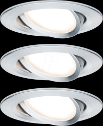 93451 Nova Coin recessed light, 6 W, 2700 K, 50°, round, turned alumin