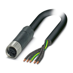 Kabel zasilający 5 Core Polichlorek winylu PVC Sheath Black, Grey