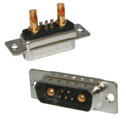 Złącze D-Sub 13-pinowe Męski Kątowe Montaż na panelu raster 2.77mm