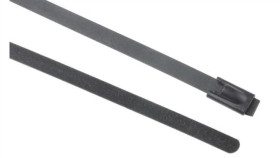 Opaska Kablowa 680Mm 4.6 Mm Stal Nierdzewna Z Powłoką Poliestrową 100 Sztuk...