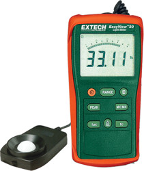 Lux meter, 40/400/4000/40000/400000 Lux, ±3 %, Extech EA30-NIST