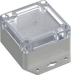 TRU COMPONENTS 6U07080805737 TC-13865220 Urządzenia przemysłowe 106.5 x 76.5 x 45 ABS-PC szary błyszczący, przeźroczysty