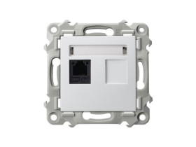 SZAFIR Gniazdo telefoniczne pojedyncze biały GPT-1Z/m/00 OSPEL