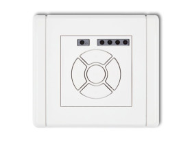 FLEXI Elektroniczny sterownik roletowy (przycisk centralny/dodatkowy) biały FSR-6 KARLIK