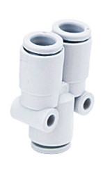 Złączka pneumatyczna Wciskane 1/4 cala Wciskane 1/4 cala SMC Adapter rozgałęźny do rur