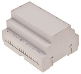 ABS DIN rail enclosure, (L x W x H) 90 x 105 x 65.2 mm, light gray, 4U65070911310