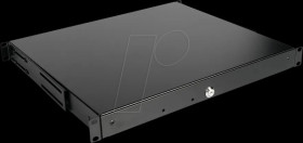 26210268 19-inch keyboard drawer, 1 U, lockable, black
