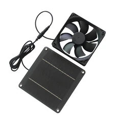 Wentylator wyciągowy zasilany energią słoneczną 4W panel monokrystaliczny 12V 87CFM cichy przenośny wentylator dla zwierząt,kurn