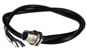 Złącze wielostykowe przemysłowe 5-pinowe M12 Gniazdo RS PRO