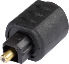 Adapter Toslink Hicon POF-723, gniazdo/ wtyk 3,5 mm, czarne