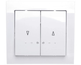 KIER Łącznik żaluzjowy z podświetleniem biały ŁP-7WS/00