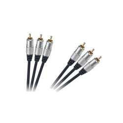 KABEL ZESTAW KABLI 3RCA-3RCA CHINCH TOSLINK SVHS 1,5m EURO /02-7550 bli. KRUGER&amp;MATZ