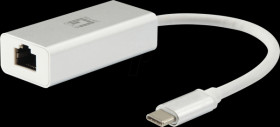 USB-0402 Adapter USB-C>1x LAN RJ45 compact silver