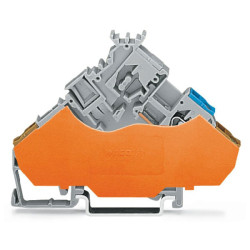 WAGO 280-565/280-321 6mm Actuator T-blk. w Orange End Plate Grey AWG 28-14