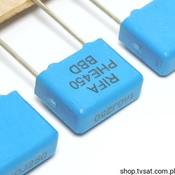 PHE450HK4100JR 1,0nF 250V 5% MKP R7.5 RIFA