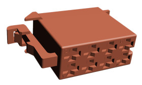 Złącze samochodowe 8-pinowe TE Connectivity 2-rzędowe Żeński Junior Timer Wciskane Obudowa złącza samochodowego