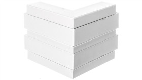 Naroże Zewnętrzne Stałe Rapid 45-2 190X190x165 Gk-As53165rw Białe 6113410