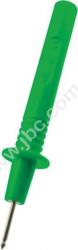 405-IEC-GN Sonda probiercza bezpieczna z gniazdem 4mm, L=115mm, zielona, ELECTRO-PJP, 405IECGN
