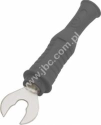 ADA 303430-SW Widełki kablowe, rozwarcie 6,3/4,3mm, przykręcane (możliwość lutowania), elastyczna osłona z odgiętką, czarne, ELE