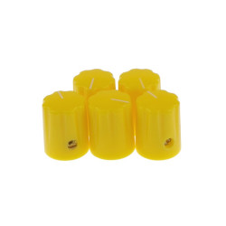 Pokrętło potencjometru 6mm (żółte)