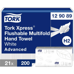 Tork 129089 Xpress Paper Towels 21 Piece Soft Tear-Resistant White