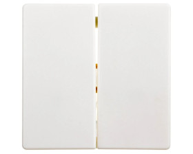 Berker Q.1 Klawisz podwójny do łącznika klawiszowego śnieżnobiały aksamit 16236089