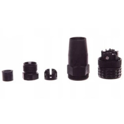 Konektor prosty żeński M12 4 piny, XZCC12FDP40B