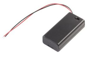 KOSZYK NA 2 BATERIE AAA Z POKRYWĄ I WŁĄCZNIKIEM (KOSZ-01678)