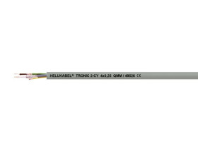 Kabel do transmisji danych Helukabel 49526-100, 4 x 0.25 mm², 100 m, szary