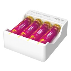 Ansmann Pure Power Combo - 4 x AA Batteries + Charging Module