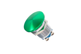 Sparkfun Metal Mushroom Head Pushbutton - Panel Mount (16mm, Green)